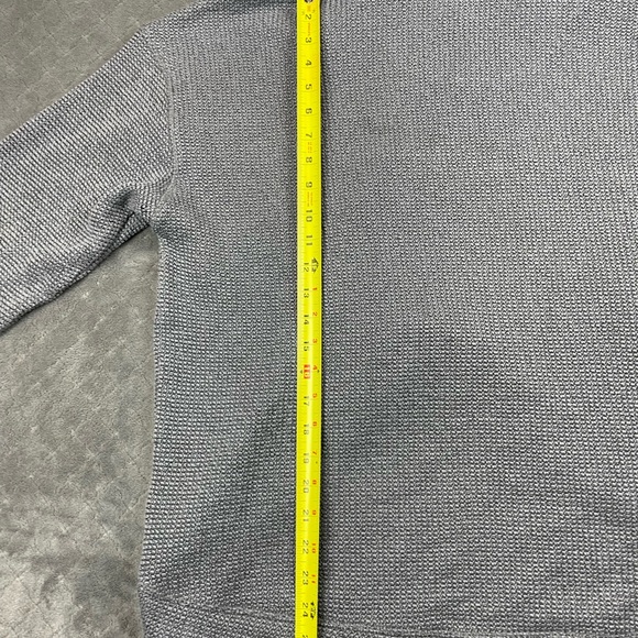 Sweaty Betty Size US 8 Gray Quarter-Zip Sweater minor flaws - Picture 11 of 12